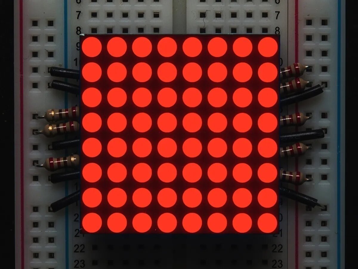 Matriz De Led 8x8 3mm 1088as Led Rojo Brillante Pic - Tecneu