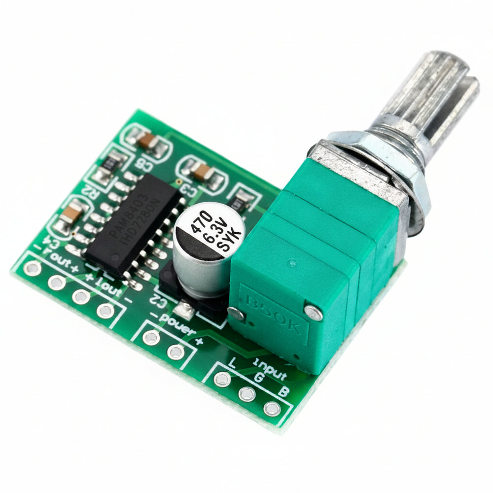 Modulo Amplificador Pam8403 Control De Audio 2x3w