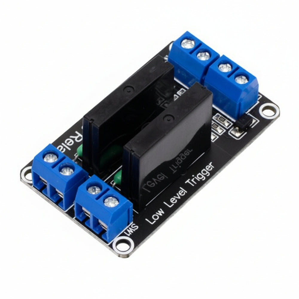 Modulo Relevador Relay Estado Solido Ss 2 Canales 2a