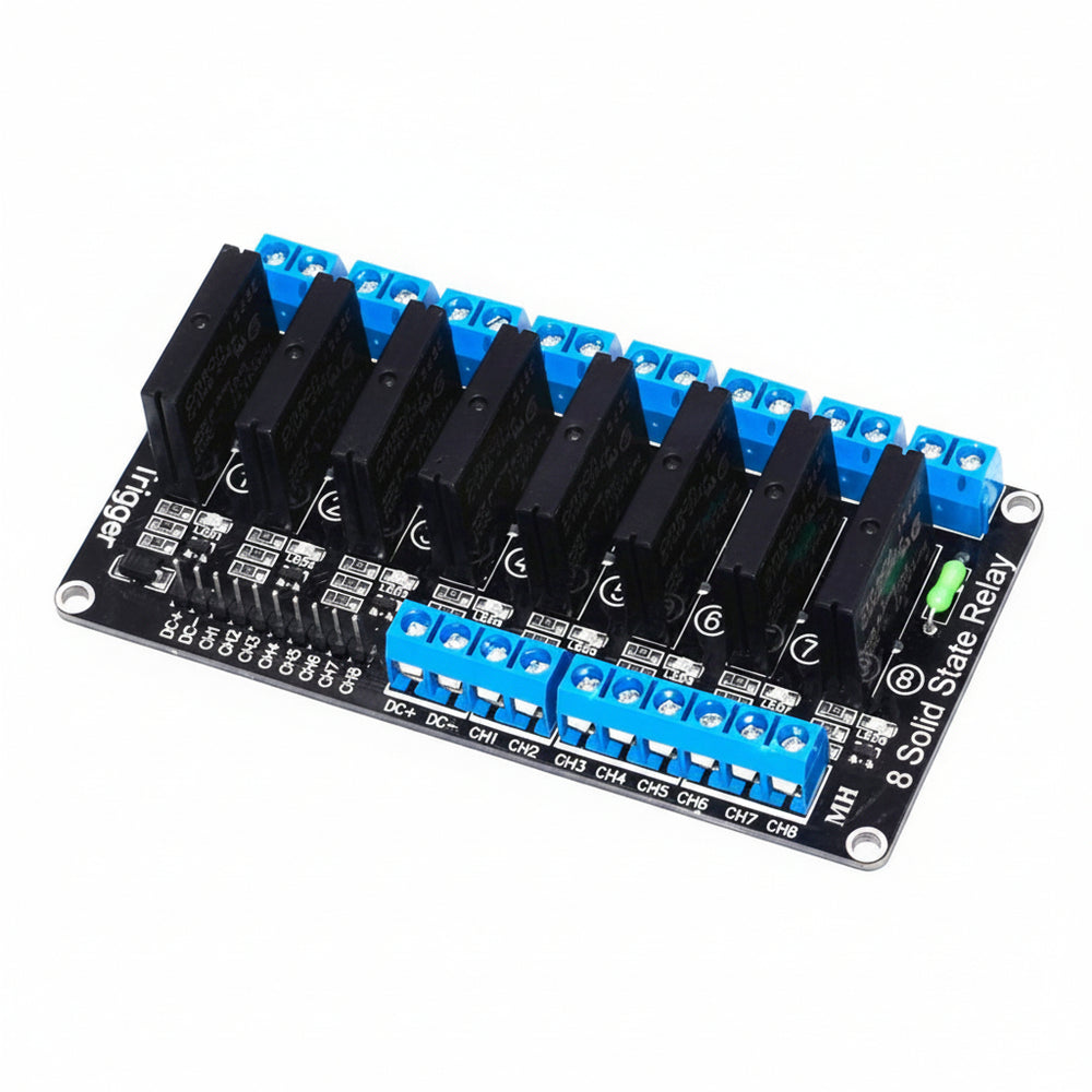 Modulo Relevador Relay Estado Solido Ss 8 Canales 2a