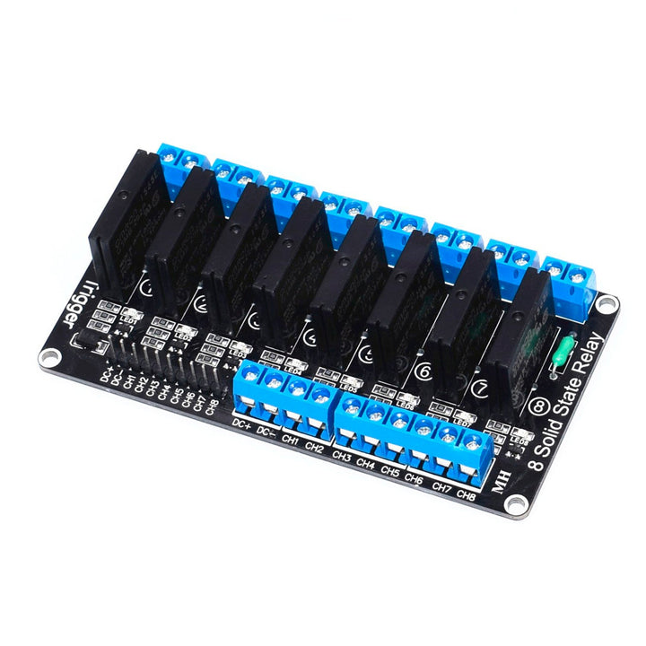 Modulo Relevador Relay Estado Solido Ss 8 Canales 2a - Tecneu