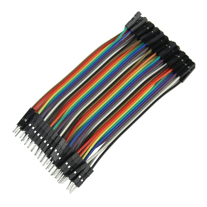 Tira De 40 Cables Jumpers Dupont 10cm (•Macho/Macho •Hembra/Hembra •Hembra/Macho) - Tecneu